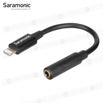 Cable Adaptador Saramonic SR-C2002 3.5mm TRRS hembra a Lightning iOS
